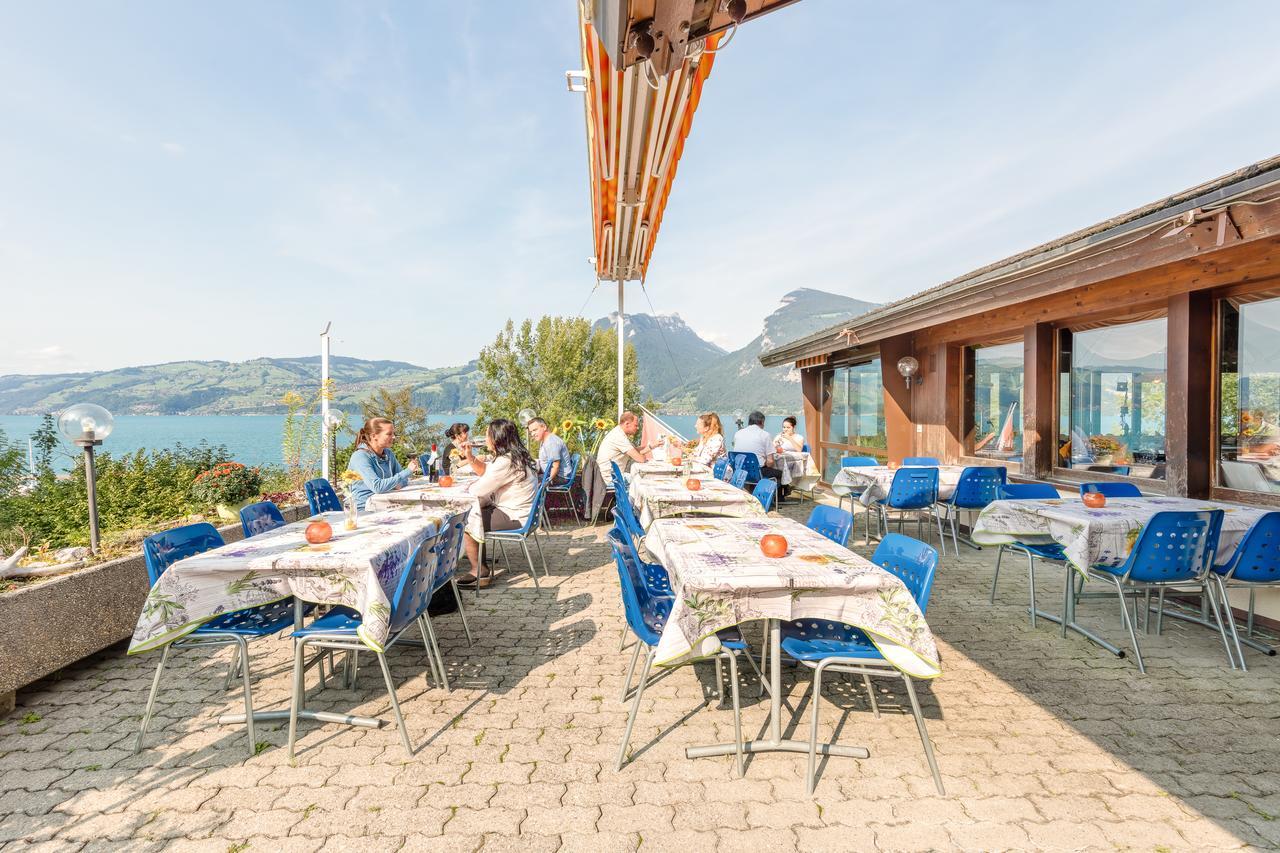 Hotel Restaurant Moeve Faulensee Exterior photo