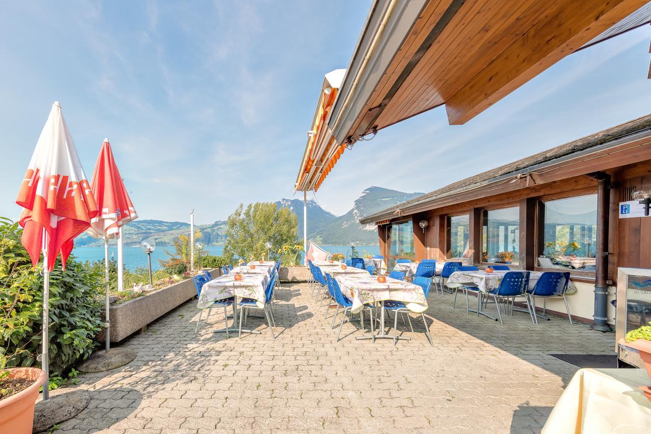 Hotel Restaurant Moeve Faulensee Exterior photo