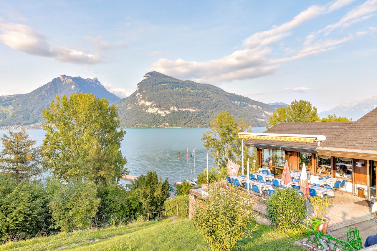 Hotel Restaurant Moeve Faulensee Exterior photo